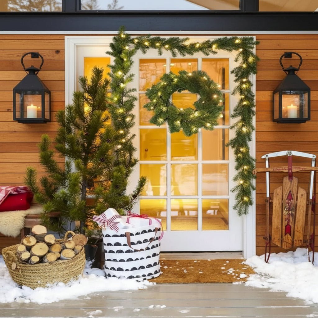 Kerstboog Lumière – Groene LED Kerstguirlande van 190 cm met Warm Wit Licht