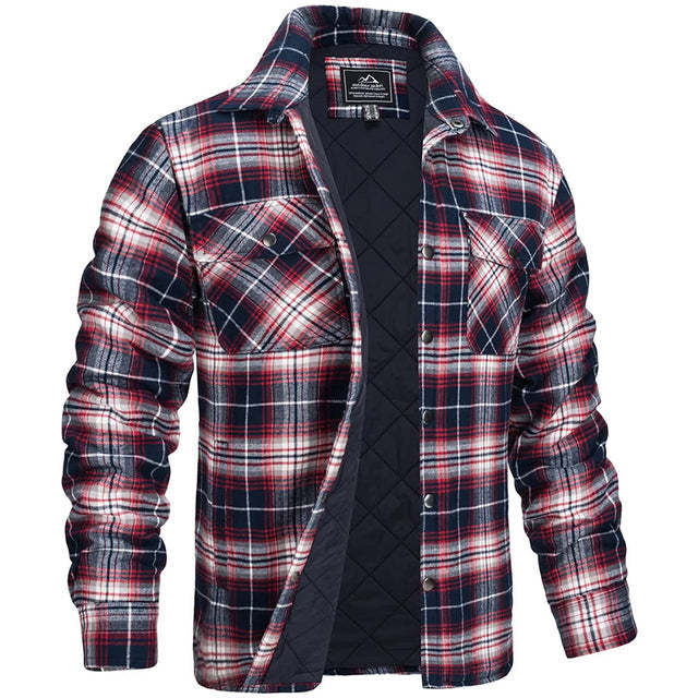 Nordveld Heren Winterjas Sherpa Gevoerd Geruit Outdoor