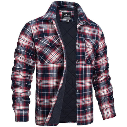 Nordveld Heren Winterjas Sherpa Gevoerd Geruit Outdoor