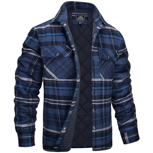 Nordveld Heren Winterjas Sherpa Gevoerd Geruit Outdoor