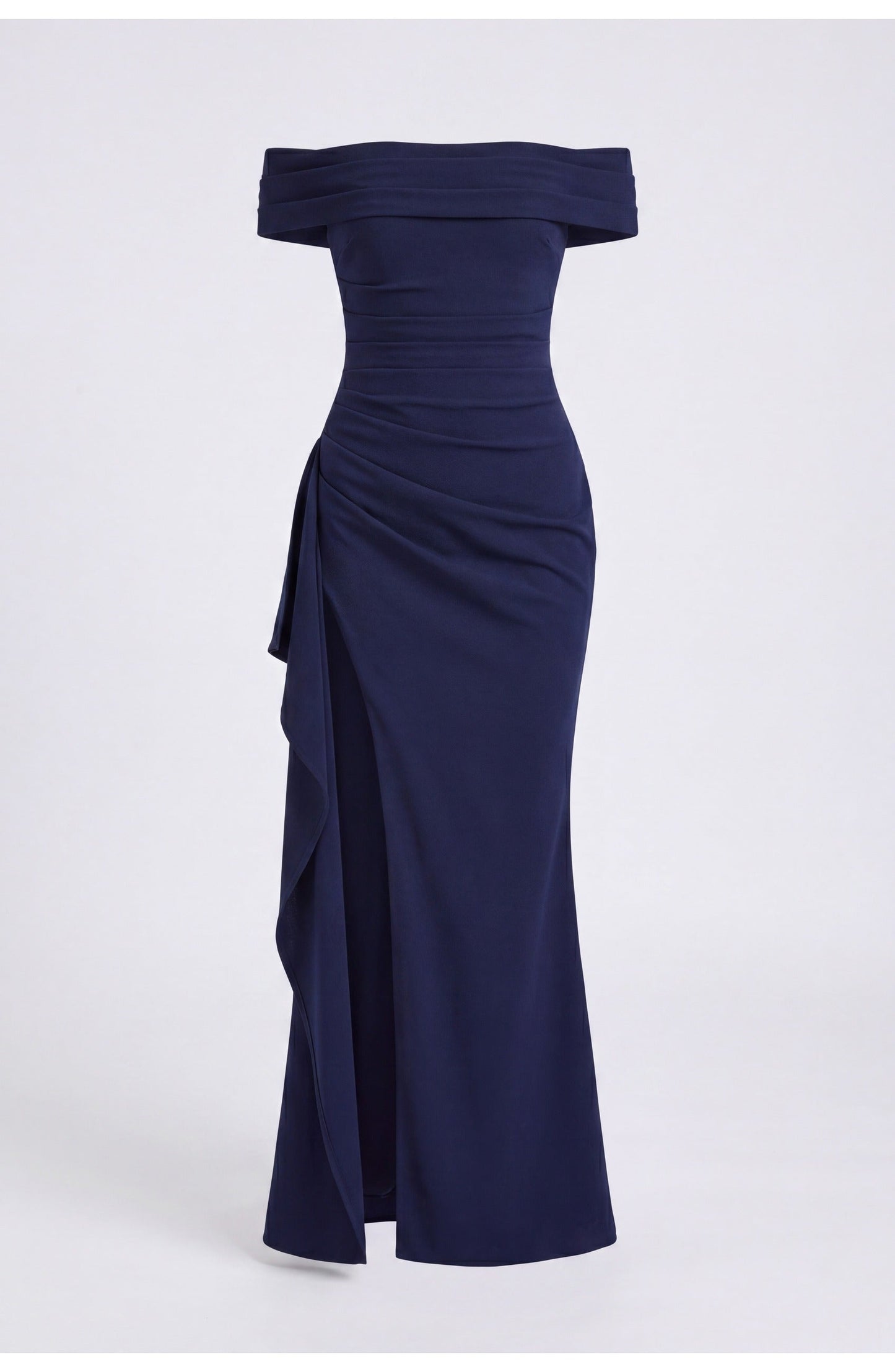Noordzeegloed Split Elegance Off-Shoulder Maxi Jurk met Split