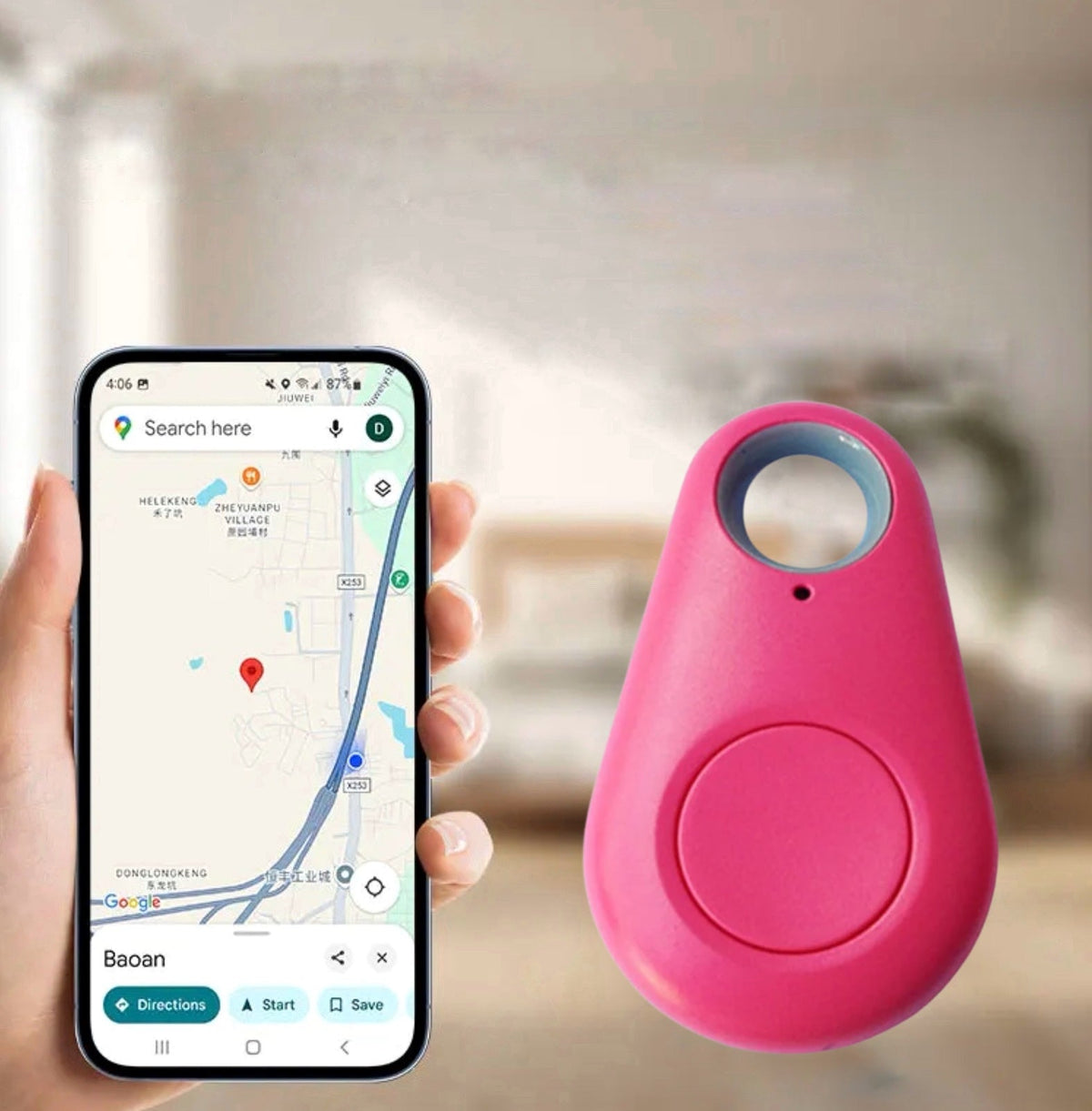 Compacte GPS-locatieapparaat voor kinderen, huisdieren en voertuigen – Veiligheid in real-time in je zak