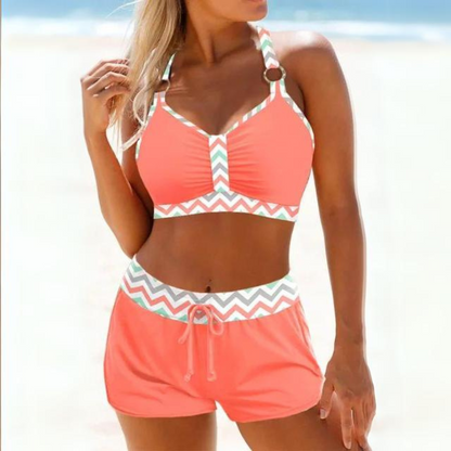 MarinaMove Sportieve Bikini Set Dames Haltertop Met Short Comfort