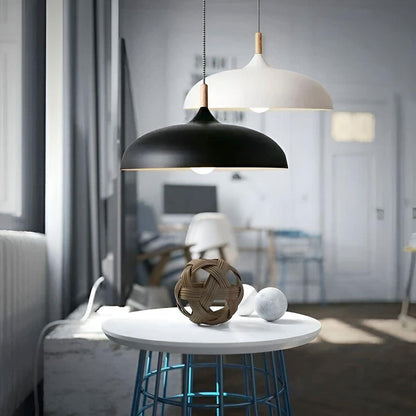 Scandinavische Eiken Hanglamp 1,5 Meter – E27 LED Verlichting