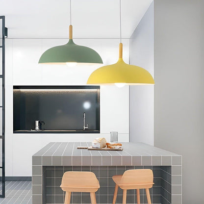 Scandinavische Eiken Hanglamp 1,5 Meter – E27 LED Verlichting