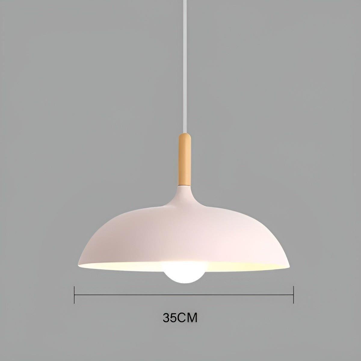 Scandinavische Eiken Hanglamp 1,5 Meter – E27 LED Verlichting