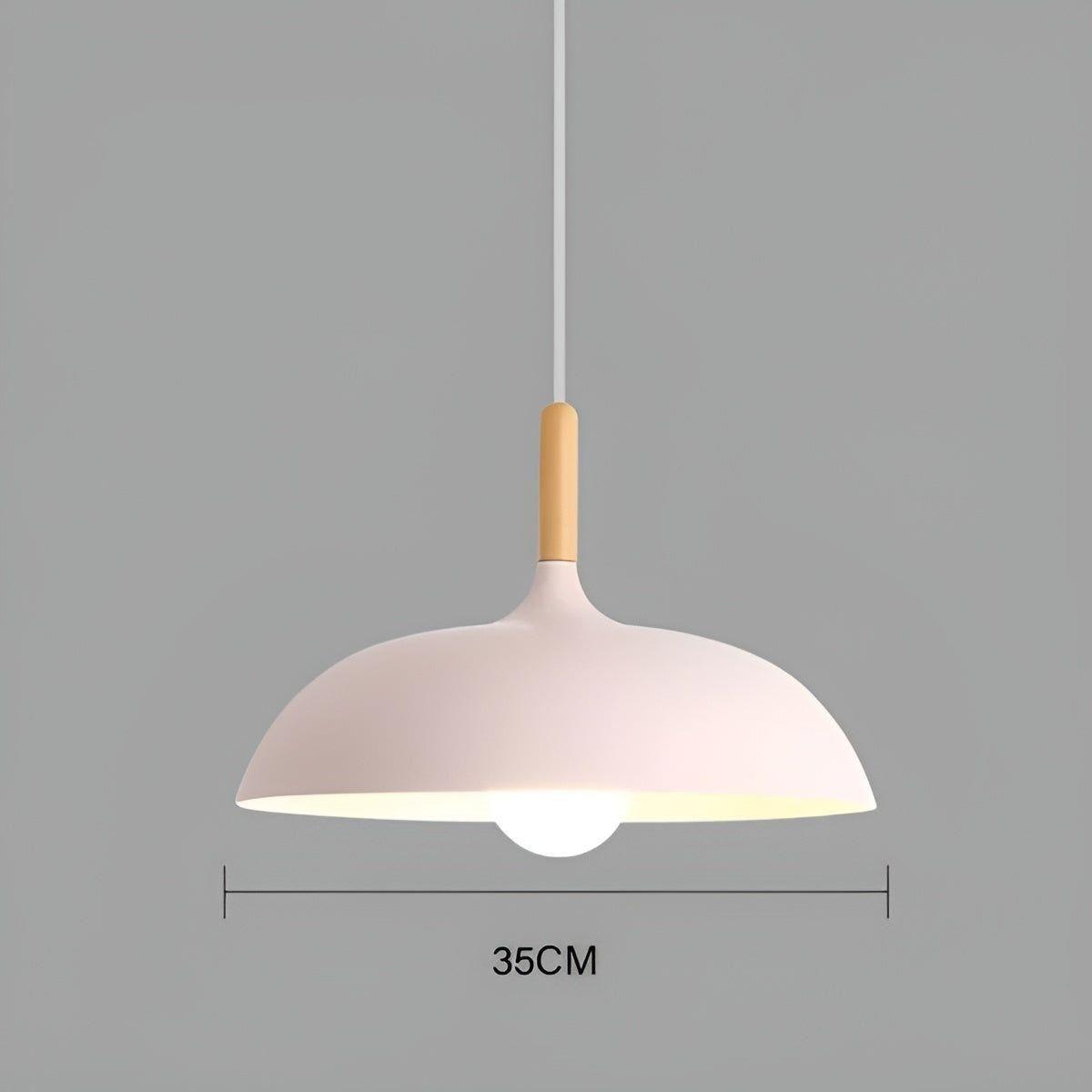 Scandinavische Eiken Hanglamp 1,5 Meter – E27 LED Verlichting