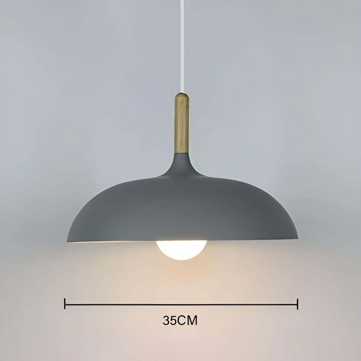 Scandinavische Eiken Hanglamp 1,5 Meter – E27 LED Verlichting