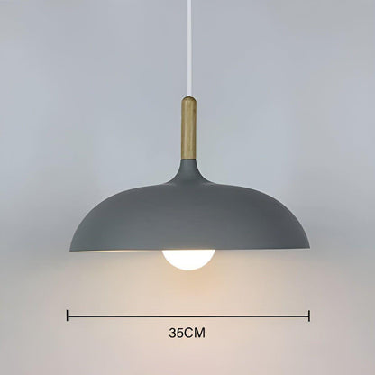 Scandinavische Eiken Hanglamp 1,5 Meter – E27 LED Verlichting