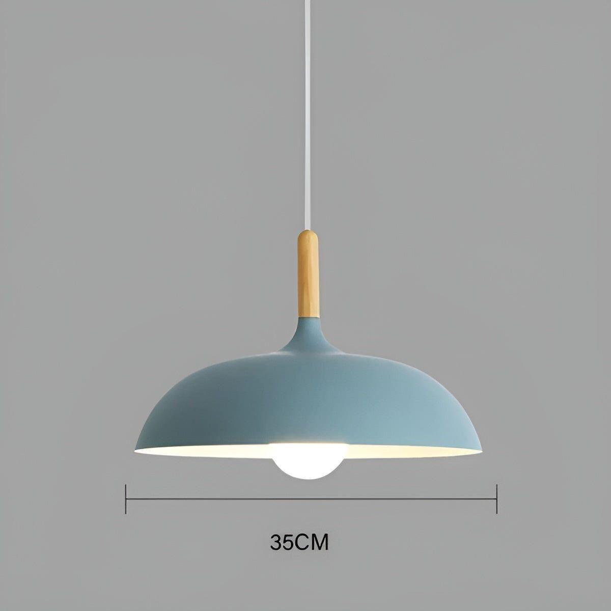 Scandinavische Eiken Hanglamp 1,5 Meter – E27 LED Verlichting