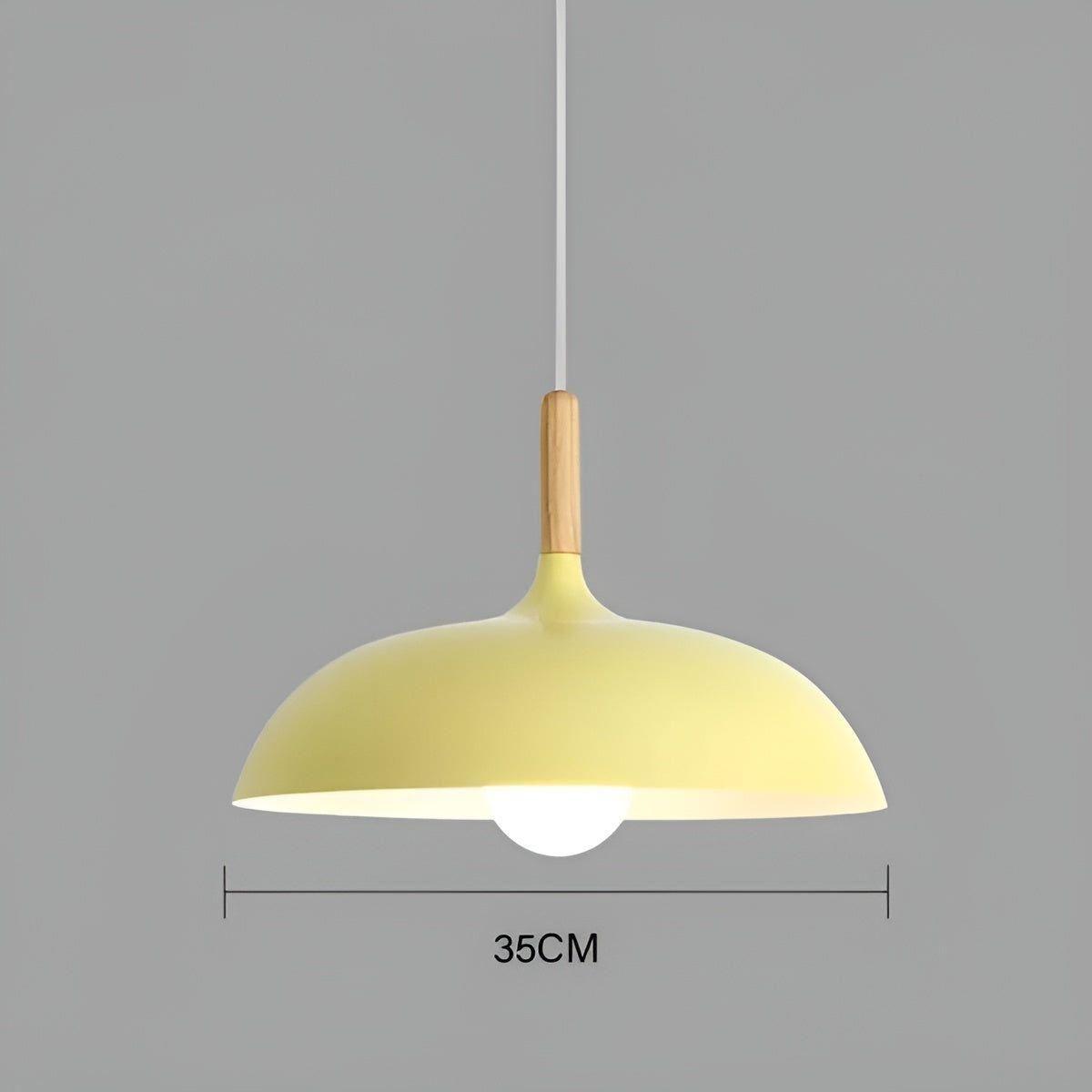 Scandinavische Eiken Hanglamp 1,5 Meter – E27 LED Verlichting