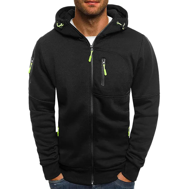 Nordhaven Warme Heren Hoodie met Rits en Capuchon