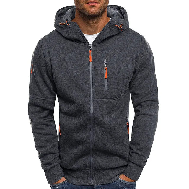 Nordhaven Warme Heren Hoodie met Rits en Capuchon