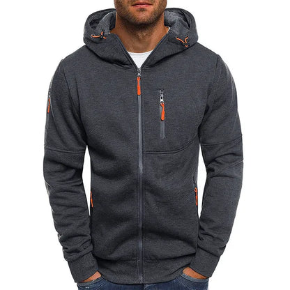 Nordhaven Warme Heren Hoodie met Rits en Capuchon