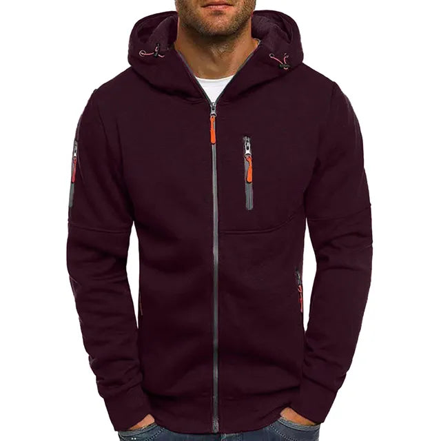 Nordhaven Warme Heren Hoodie met Rits en Capuchon