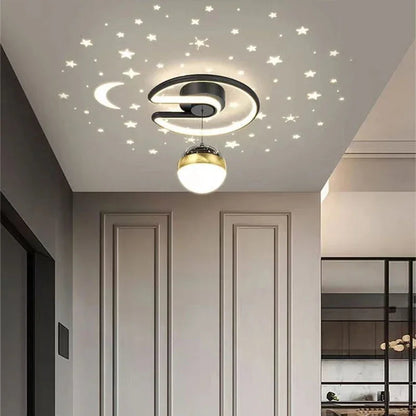 Maanster Plafondlamp – LED Sterrenverlichting met Warm Licht