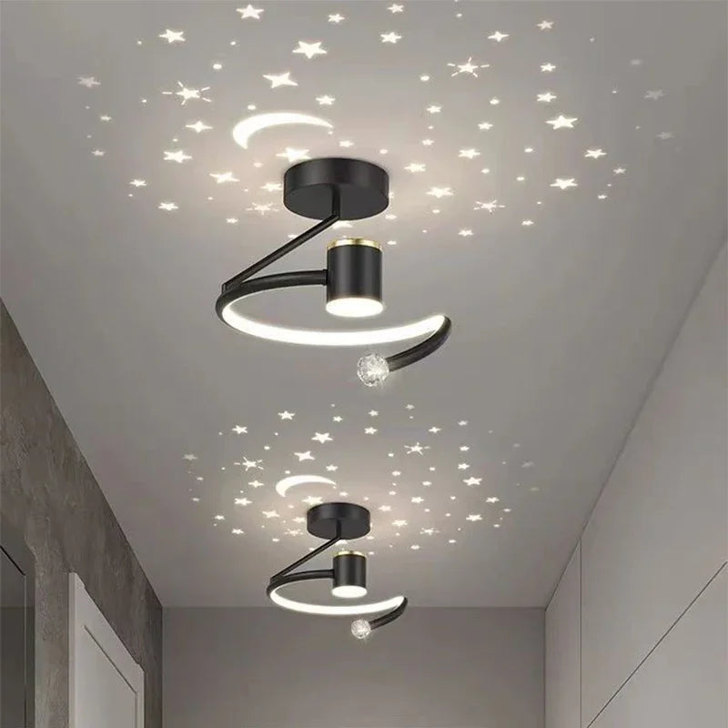 Maanster Plafondlamp – LED Sterrenverlichting met Warm Licht