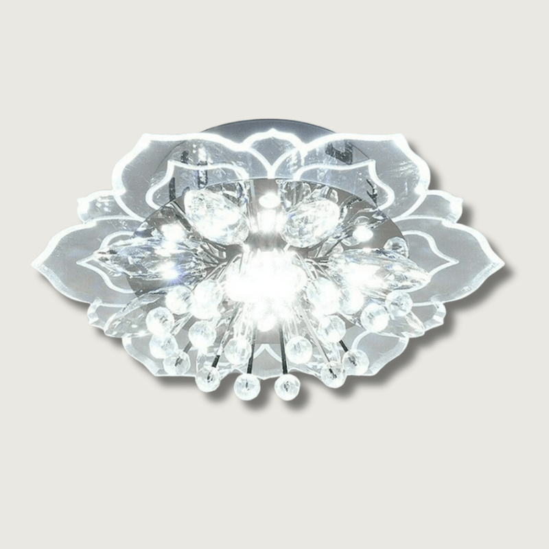 Elegante bloeiende LED kristallen kroonluchter voor woninginrichting verlichting