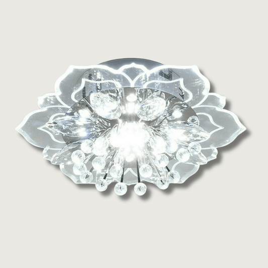 Elegante bloeiende LED kristallen kroonluchter voor woninginrichting verlichting