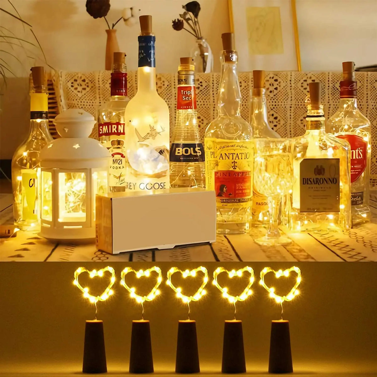 Lotte Kerstlichtgordijn – Warmwitte LED Verlichting op Batterijen