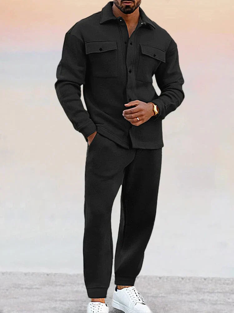 Lunaro Heren Tweedelige Set met Overshirt en Broek