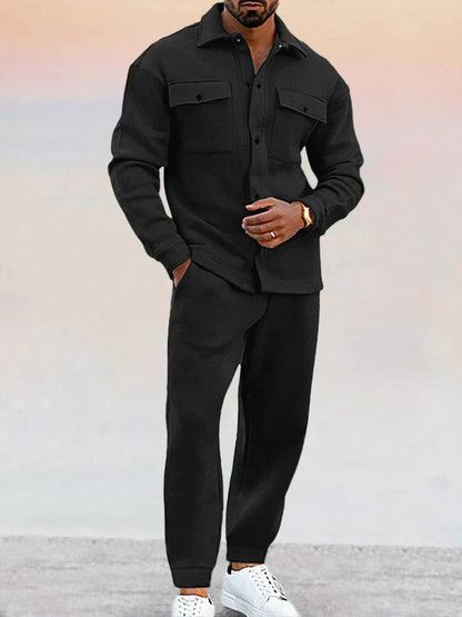 Lunaro Heren Tweedelige Set met Overshirt en Broek