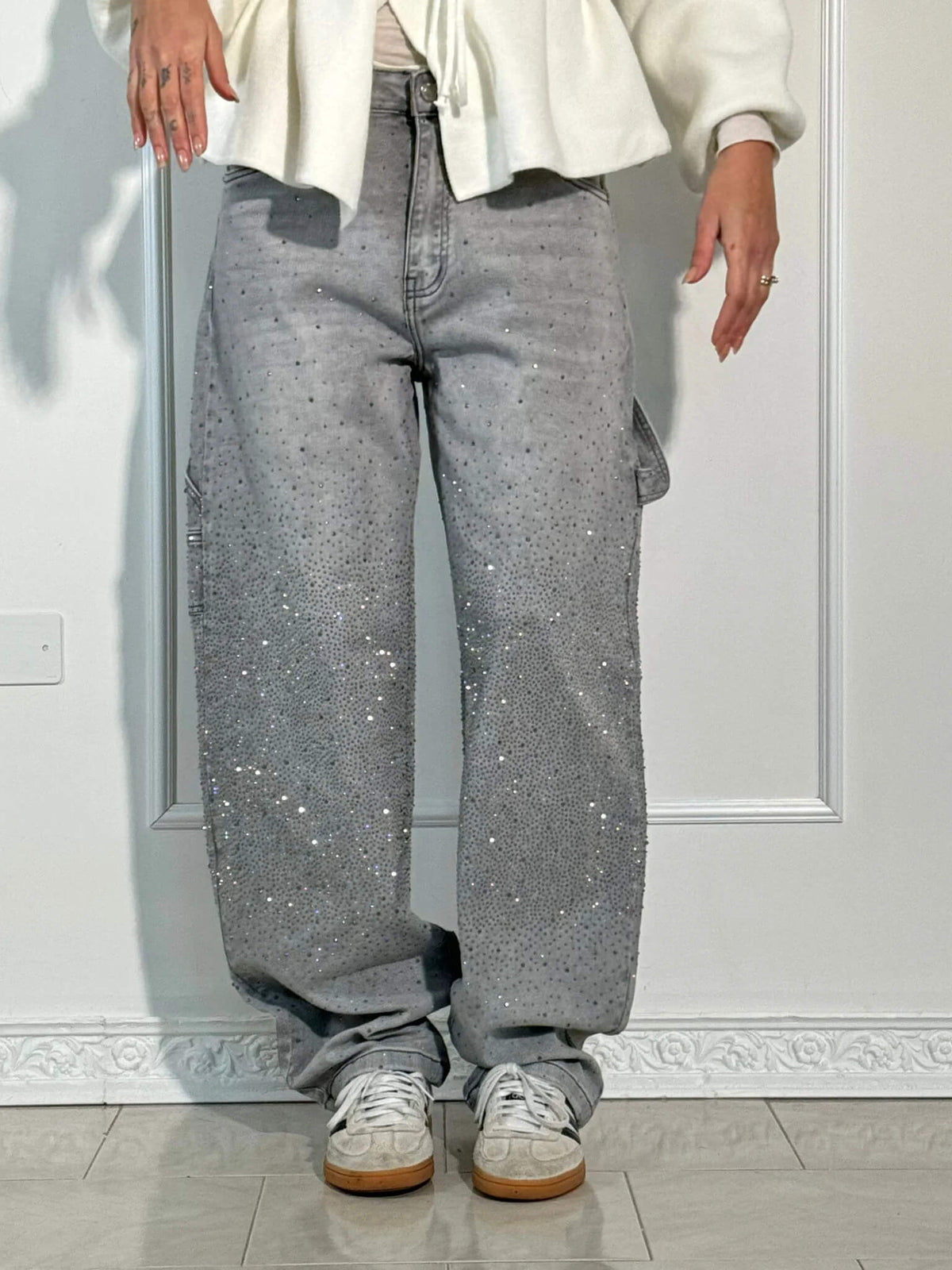 Jasmijn Dames Wijde Spijkerbroek – Loose Fit Jeans met Comfortabele Pasvorm