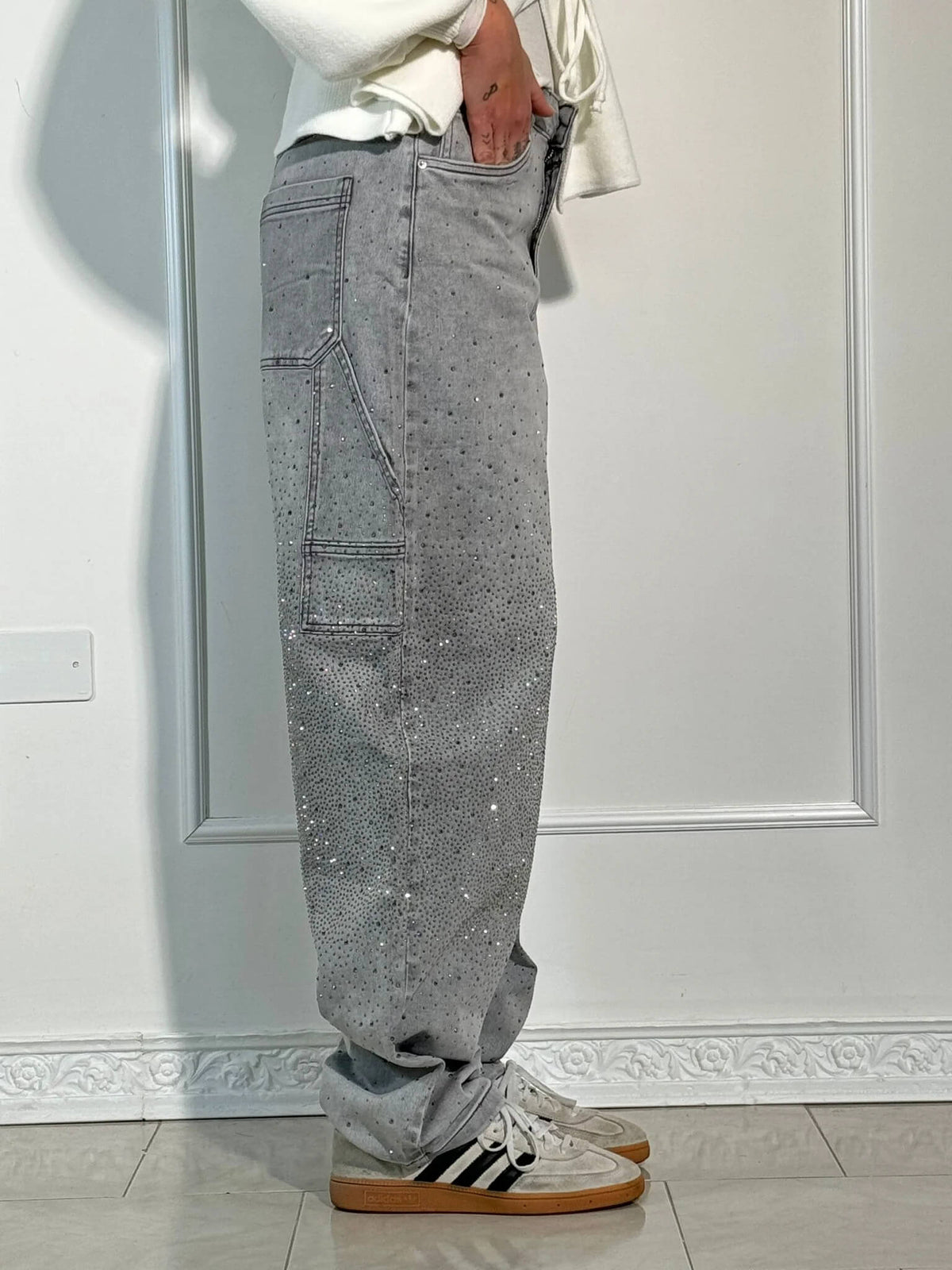 Jasmijn Dames Wijde Spijkerbroek – Loose Fit Jeans met Comfortabele Pasvorm