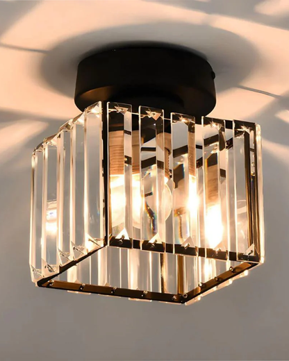 Prismalux Plafondlamp – Glazen Designlamp met Warme Gloed
