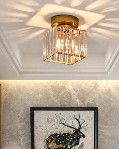 Prismalux Plafondlamp – Glazen Designlamp met Warme Gloed