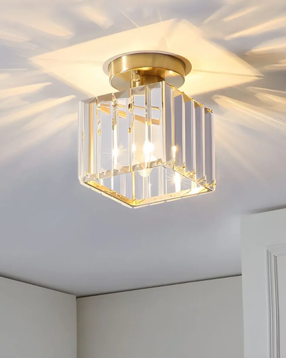 Prismalux Plafondlamp – Glazen Designlamp met Warme Gloed