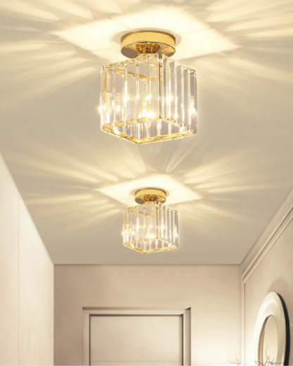 Prismalux Plafondlamp – Glazen Designlamp met Warme Gloed