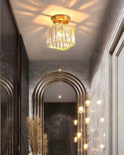 Prismalux Plafondlamp – Glazen Designlamp met Warme Gloed