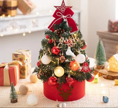 Tafelkerstboom 45 cm – Compacte Kerstdecoratie met Decoratieset