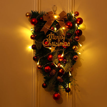 Kerstkrans Rosella – Decoratieve Kerstkrans met Rode en Gouden Details