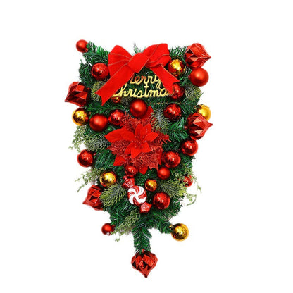 Kerstkrans Rosella – Decoratieve Kerstkrans met Rode en Gouden Details