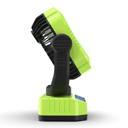 CampFlow Oplaadbare Campingventilator met LED en USB