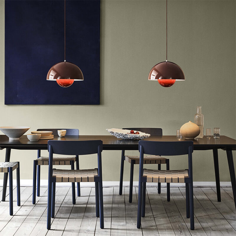 Scandinavische Halve Cirkel Hanglamp – Moderne 1-Licht Plafondlamp