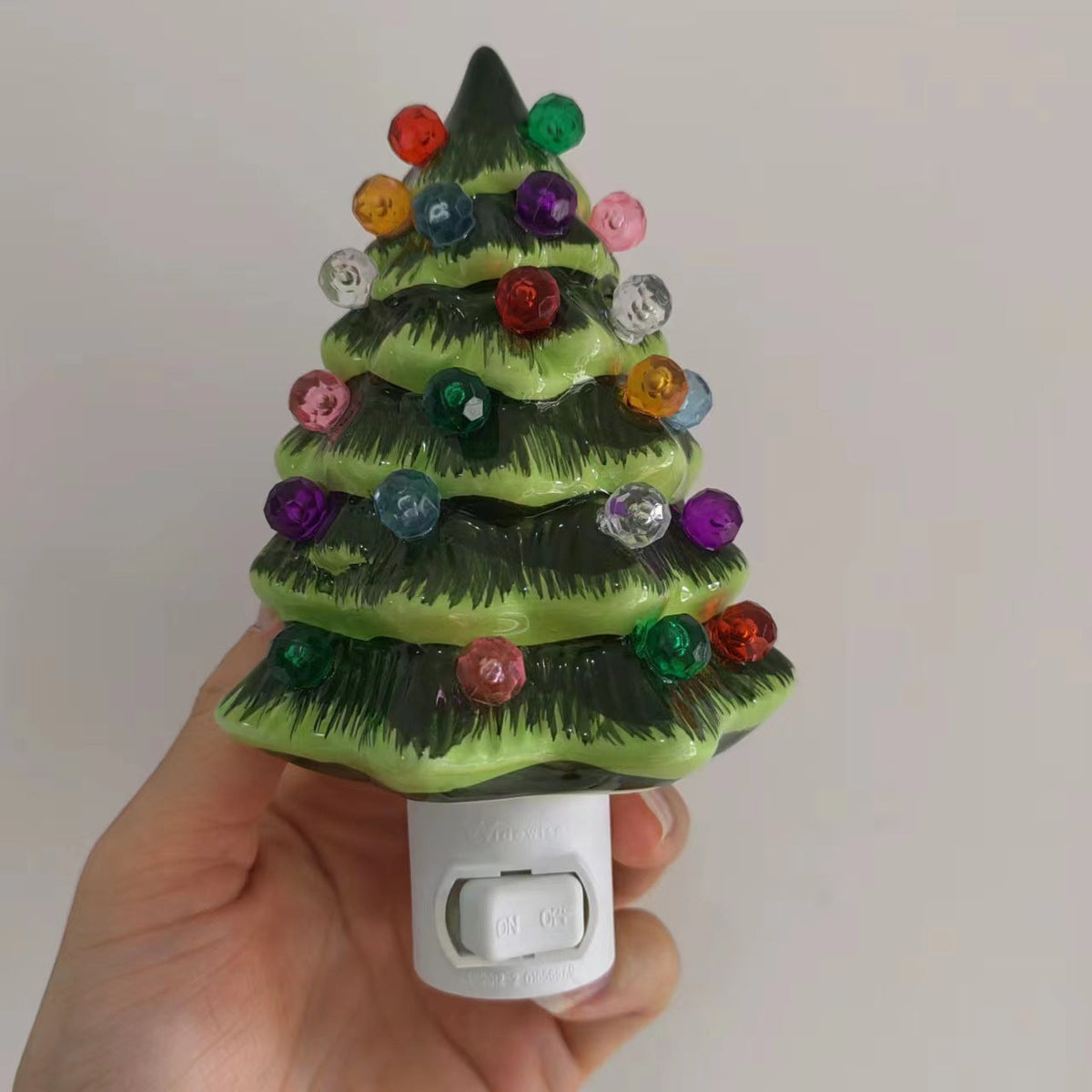 KerstGloed Kerstboom Nachtlamp met Kleurrijke Verlichting