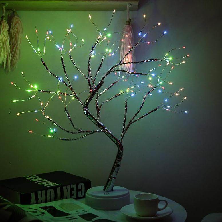 LED Tafellamp met Kleurrijke Boomverlichting