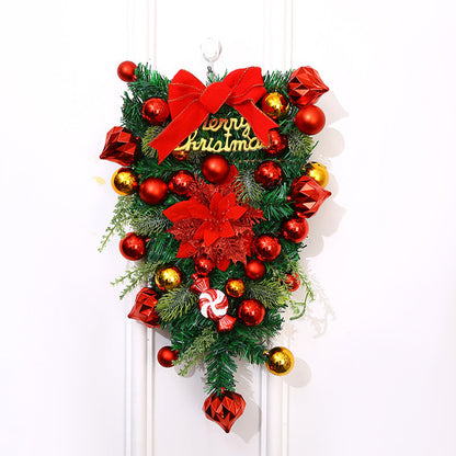 Kerstkrans Rosella – Decoratieve Kerstkrans met Rode en Gouden Details