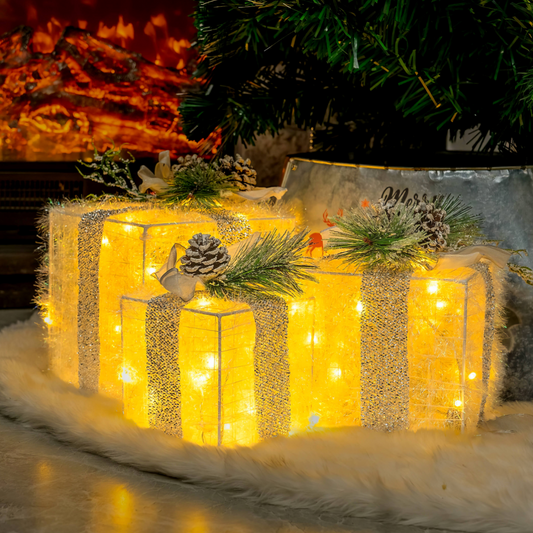 Verlichte Kerstcadeaus - Magische Decoratie
