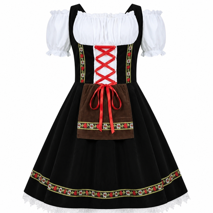 BloemFeest Dames Dirndl Jurk – Klassieke Oktoberfest Stijl