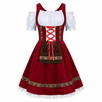 BloemFeest Dames Dirndl Jurk – Klassieke Oktoberfest Stijl