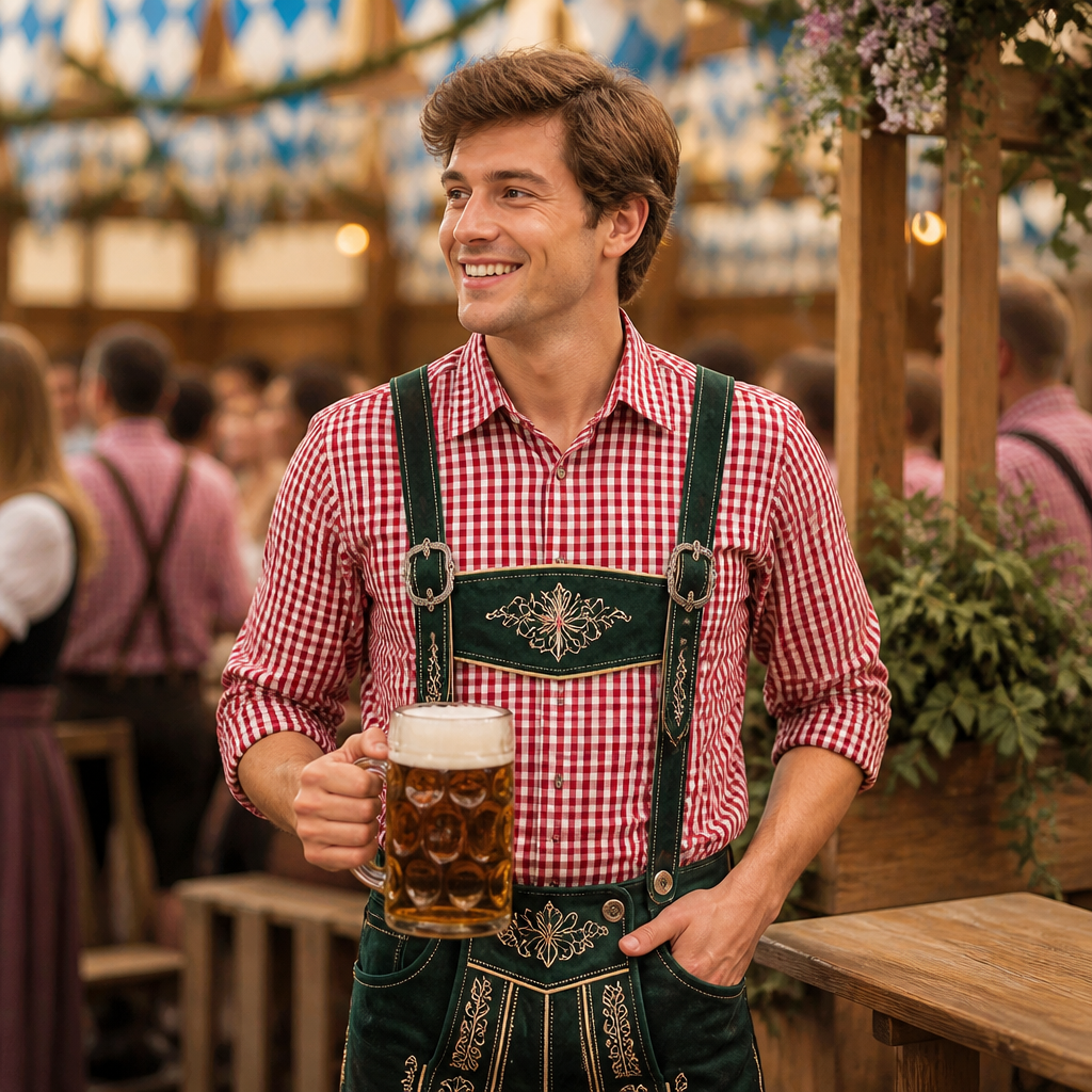 Heren Oktoberfest Overall BeierseFeest – Geborduurde Details