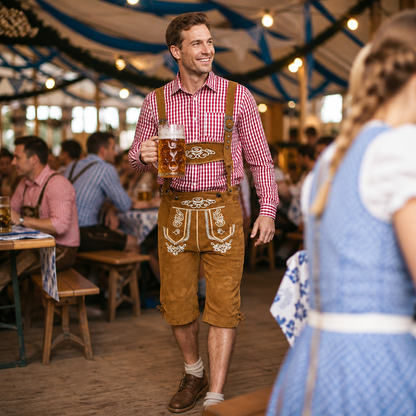 Heren Oktoberfest Overall BeierseFeest – Geborduurde Details