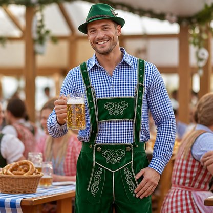 Heren Oktoberfest Kostuumset BeierseFeest – 4-Delige Set
