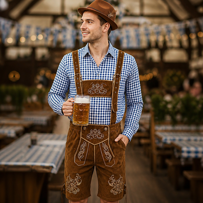 Heren Oktoberfest Kostuumset BeierseFeest – 4-Delige Set