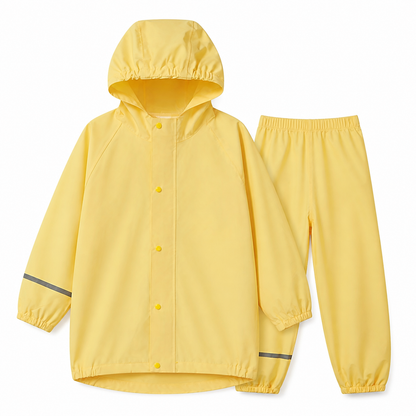 Kinder Regenpak 2-Delig – Regenjas met Capuchon en Regenbroek