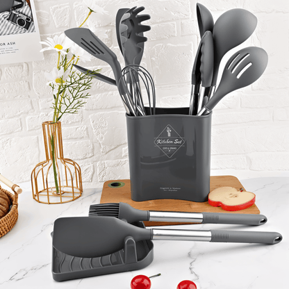 KitchenPro Silikon Keukengerei – Compleet 12-delig set